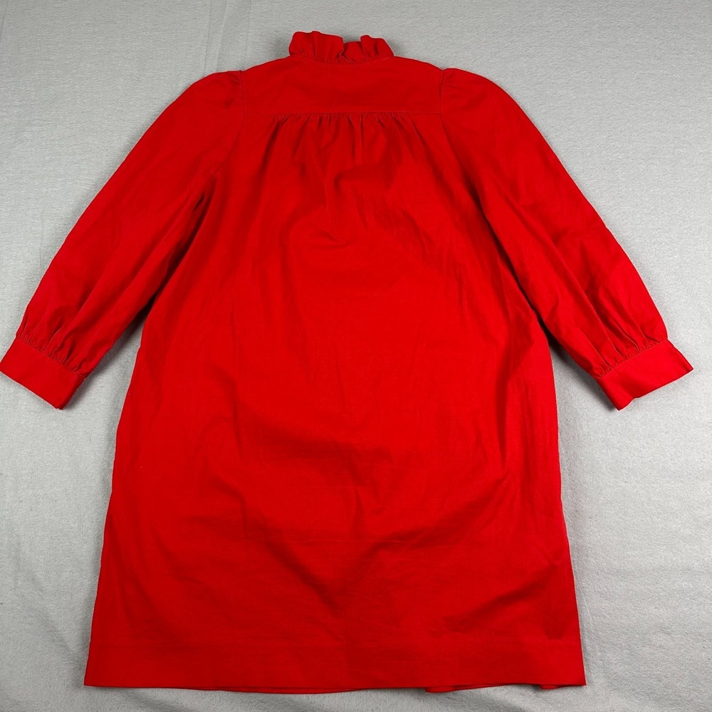 Tuckernuck Red Button-Down Ruffle Collar Top - Picture 7 of 14